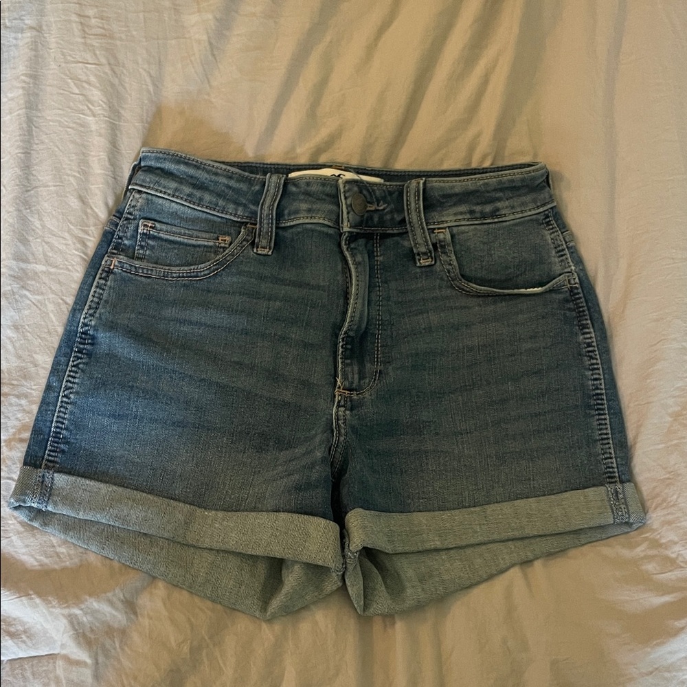 Hollister Dark Blue Jean Shorts